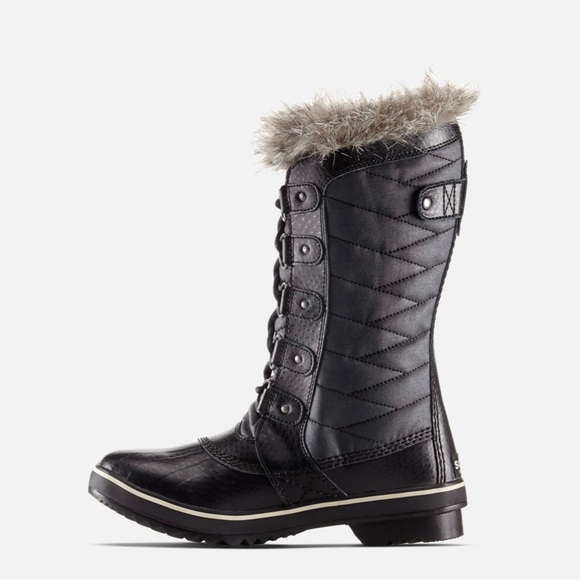 Sorel Toffino  waterproof black/ fur boots - Picture 5 of 14
